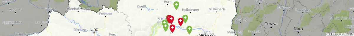 Kartenansicht für Apotheken-Notdienste in der Nähe von Fels am Wagram (Tulln, Niederösterreich)